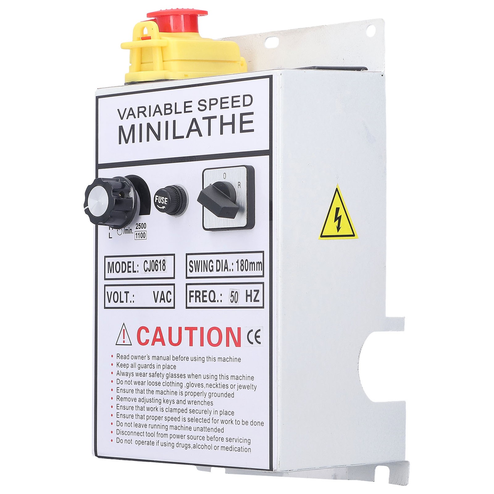 Lathe Control Box Efficient Speed Controller For Working With Lathe Tool AC 220V