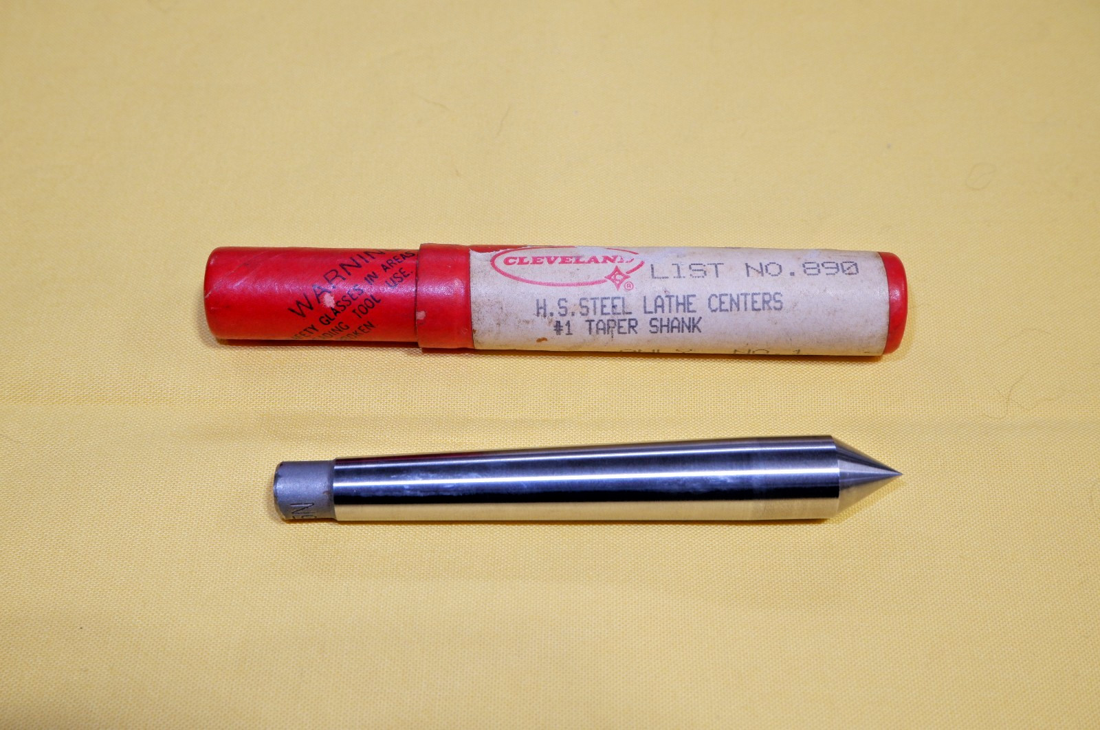 Cleveland Twist Drill, HSS Dead Center, No. 1 Taper Shank – FreeShip