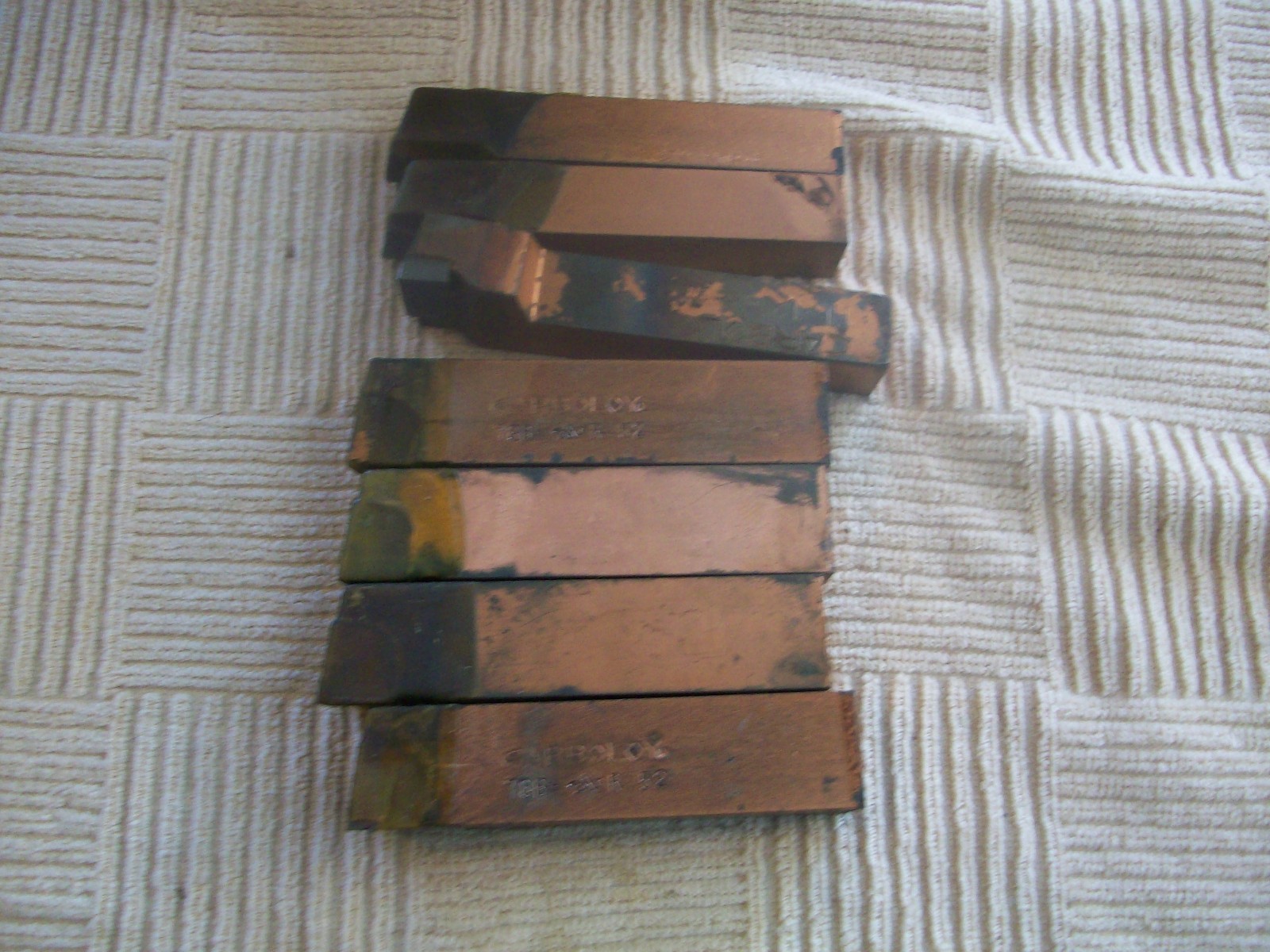 7 Carbaloy NOS Cemented Carbides Cutting Tools 1-FL-12 2-BR-12 78B 4- R-52 350