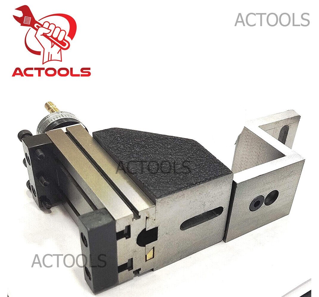 Lathe Vertical Slide Mounted on Z Type Caste Iron Angle Plate Direct Fit USA