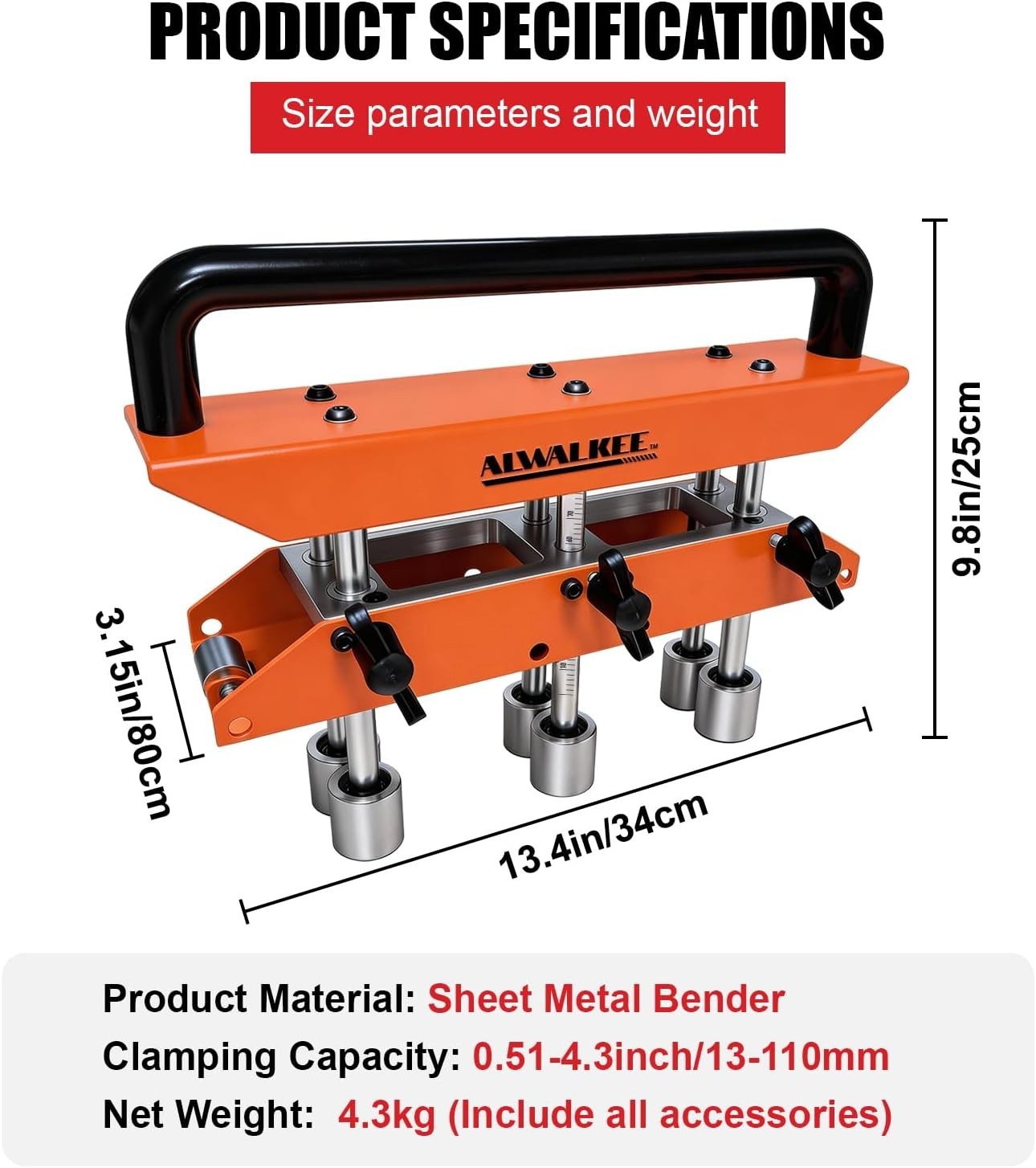 Heavy-Duty 3-Station Edge Roller Bender – Adjustable 0-90° Sheet Metal Tool