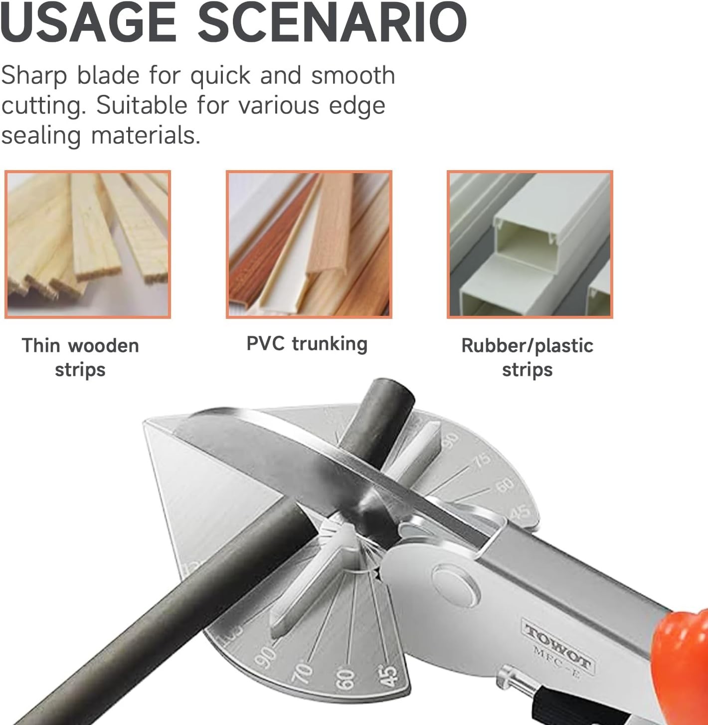 Durable Miter Shear with Adjustable Cutting Angle for Home Improvement Projects