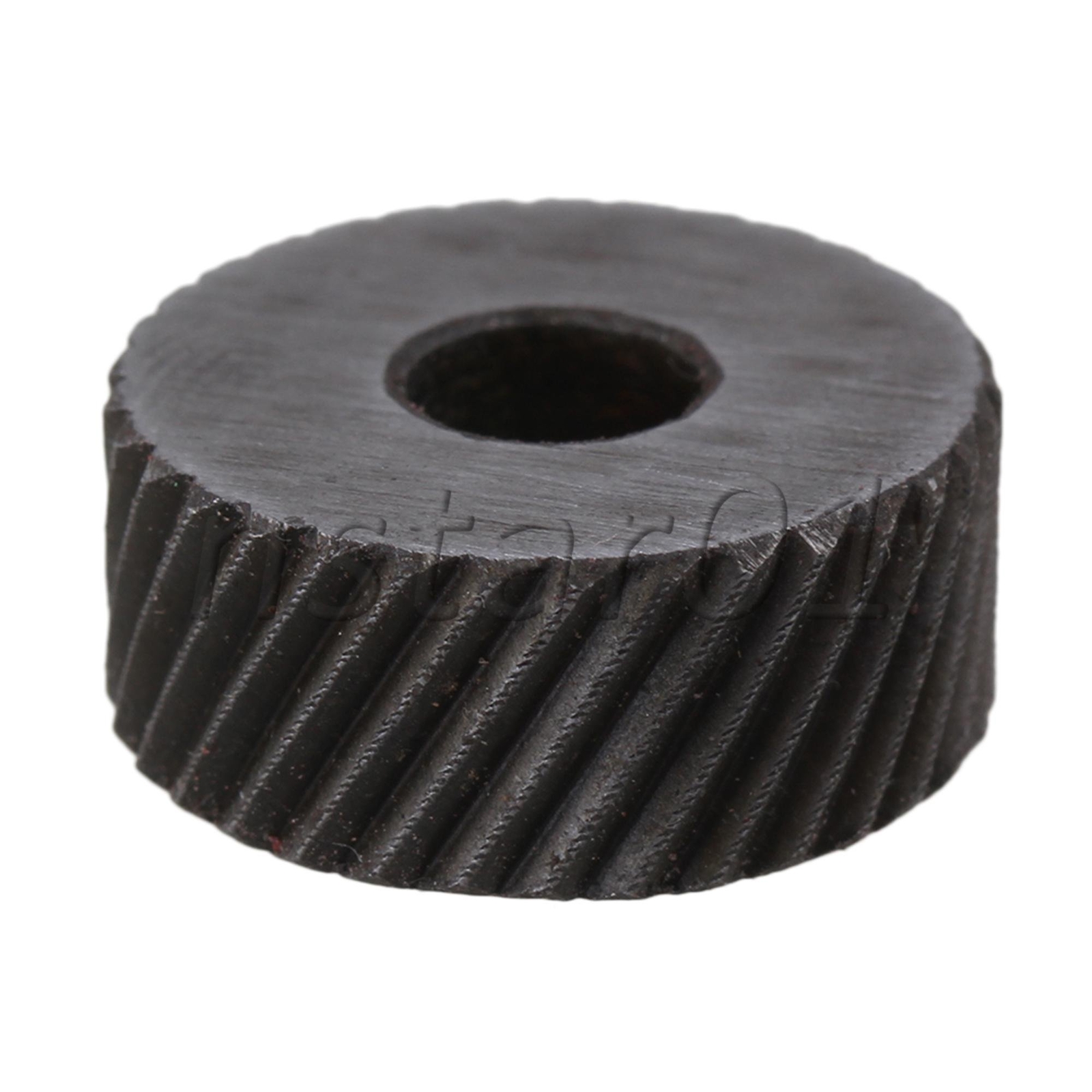 0.15cm Pictch Diagonal Coarse Knurling Wheel Set of 2 Silver Black