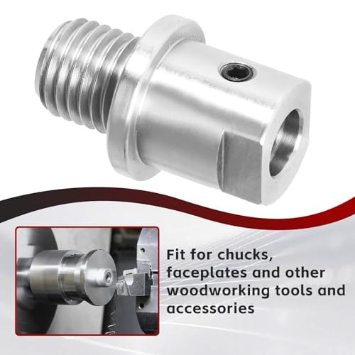 Lathe Headstock Spindle Adapter 5/8 in to 1 in x 8 TPI 45 Steel