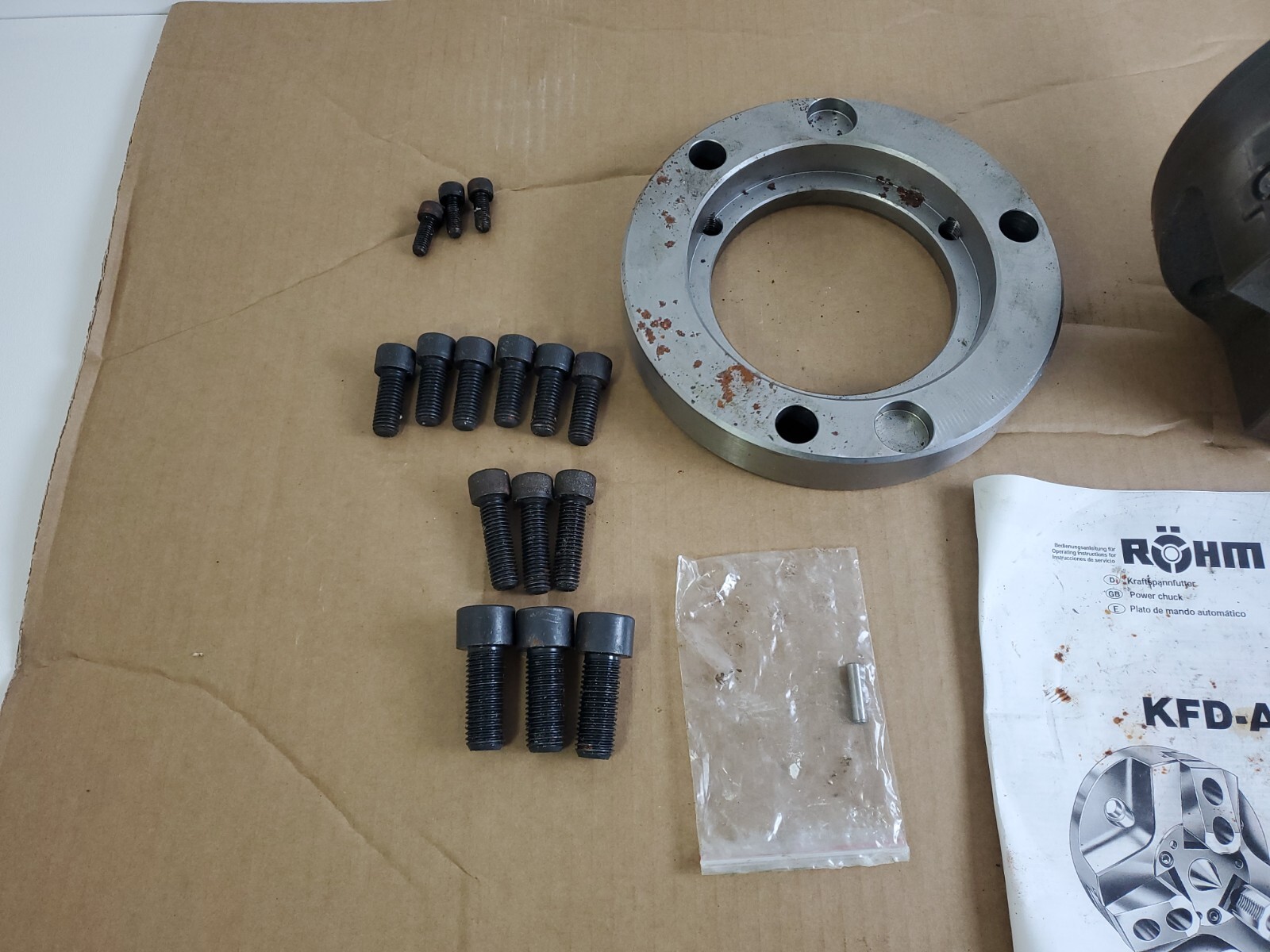 ROHM 3 Jaw Chuck KFD 200/3AF Rohm Power Chuck 200mm K8/26 535-109205-00 2421D