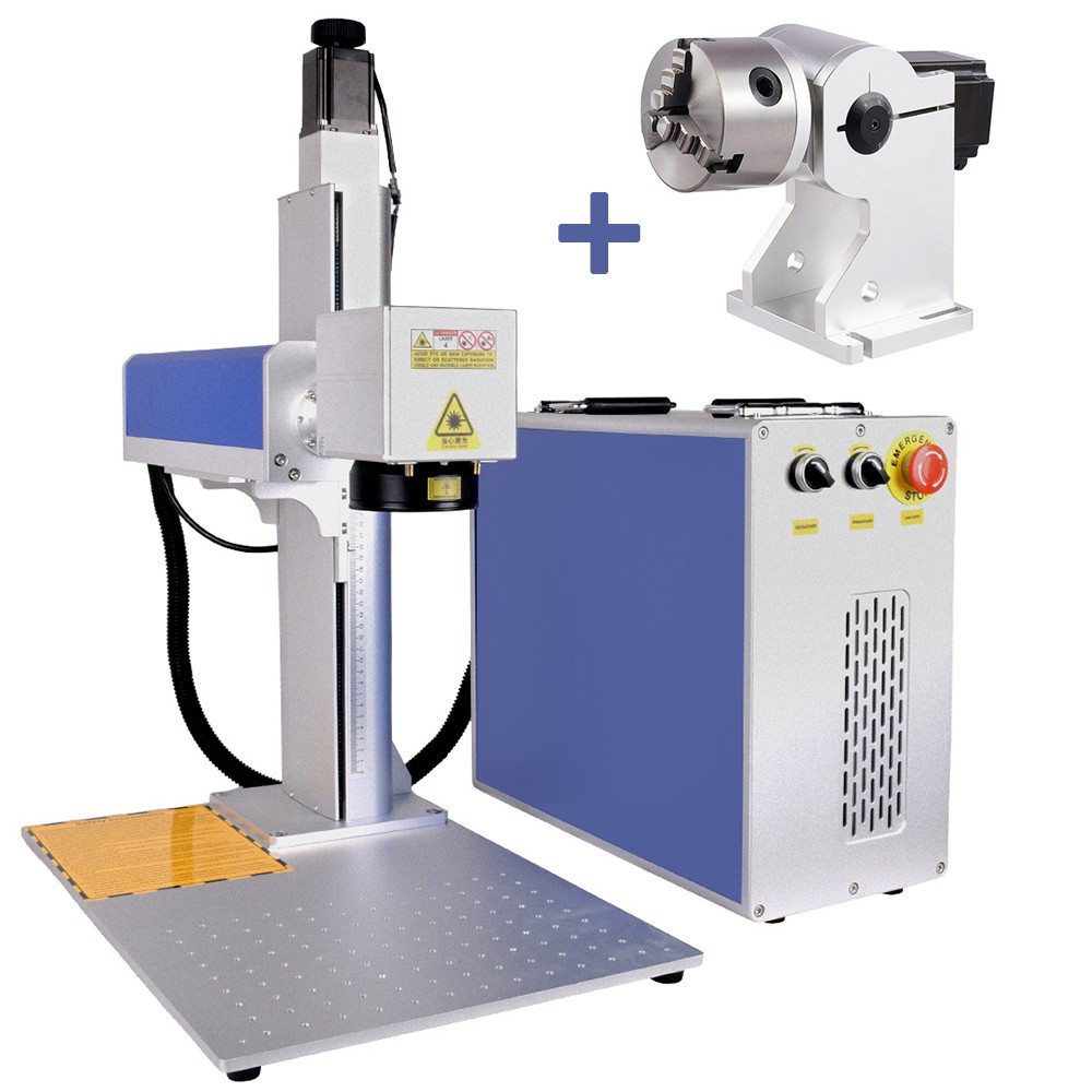 Scotle 2.5D 60W JPT Mopa Fiber Laser Marking Machine Metal Deep/Relief Engraving