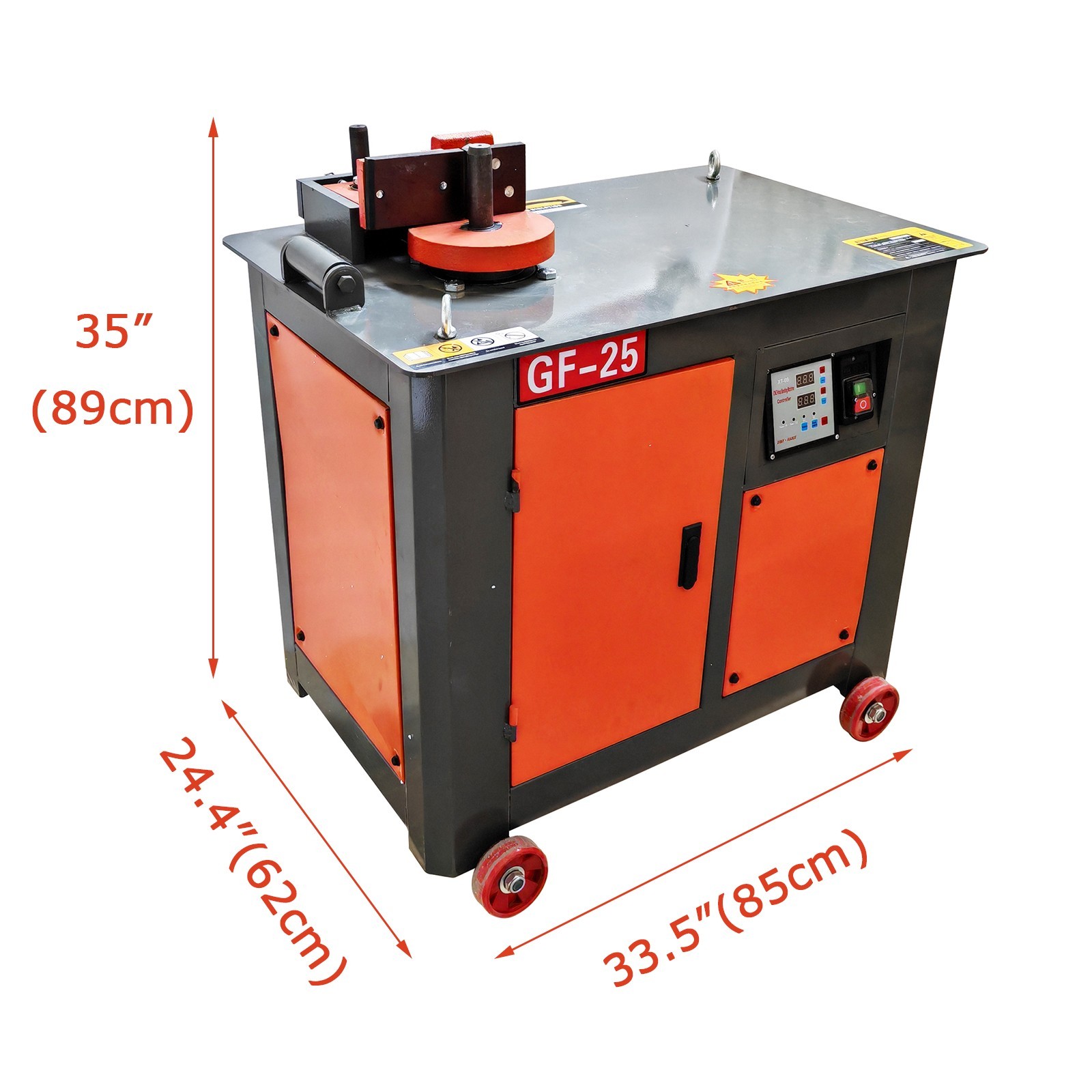220V Reinforcement Hoop Bending Machine Steel Pipe Rebar Bender 18-22mm Dia