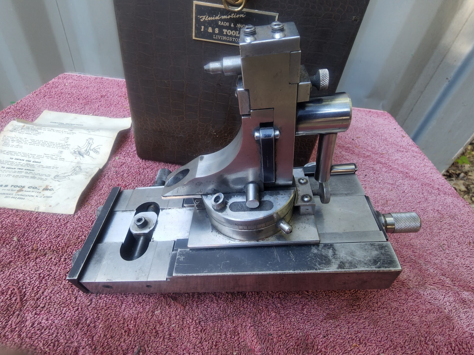 J&S Tool Co. F-50 Fluidmotion Radii & Angle Wheel Dresser Case Diamond