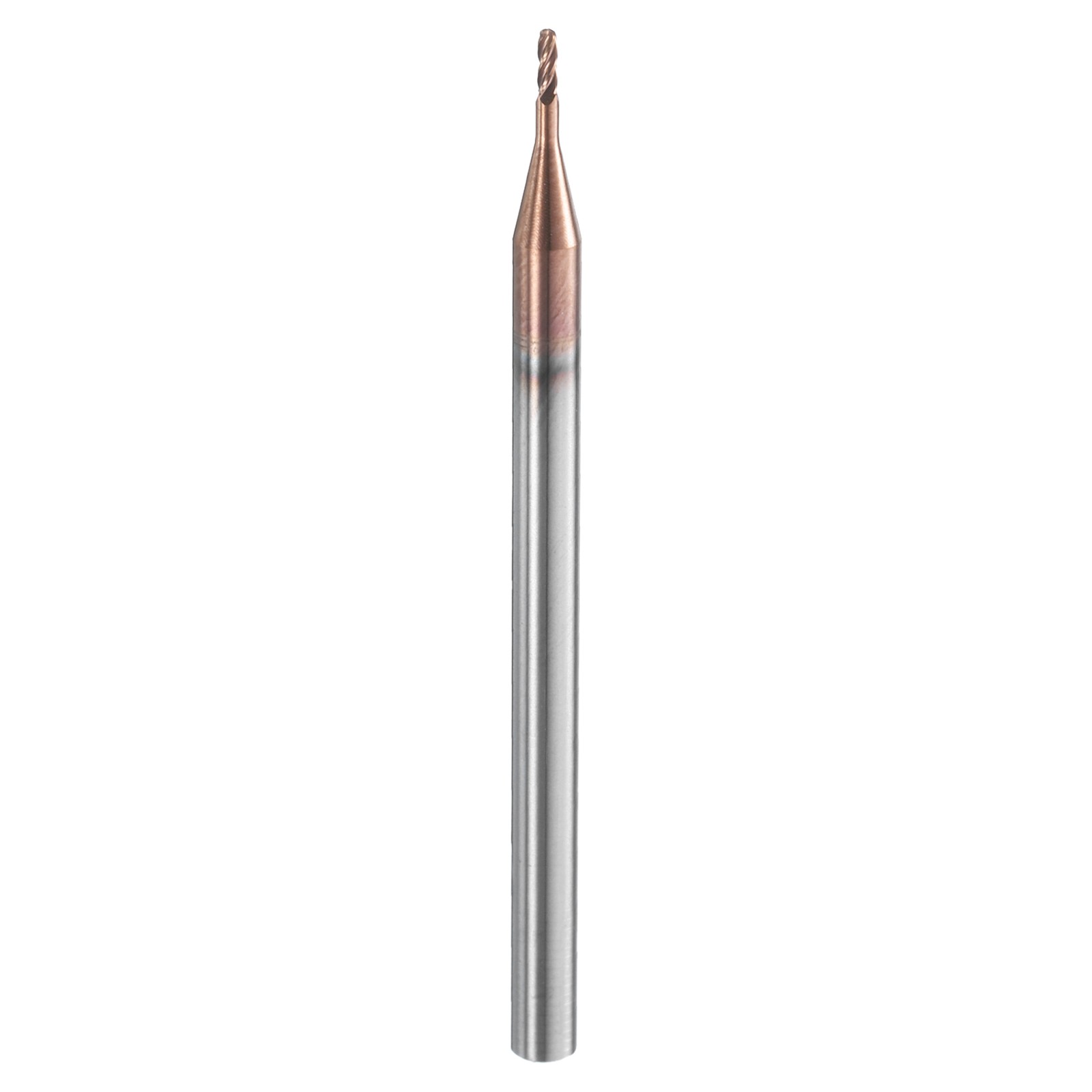 4 Flute Ball Nose End Mill 0.114″ Cutting Length Uncoated for Carving Engraving