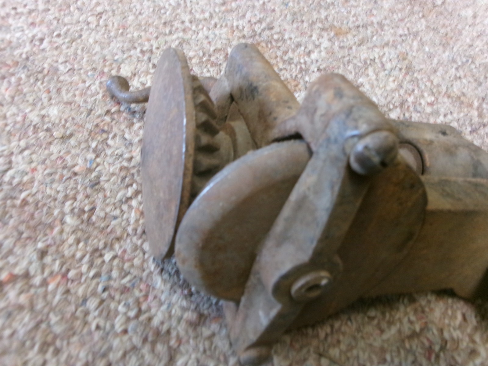 1867 ANTIQUE PECK STOW & WILCOX CO. METAL WORKING TOOL MACHINE HAND CRANK