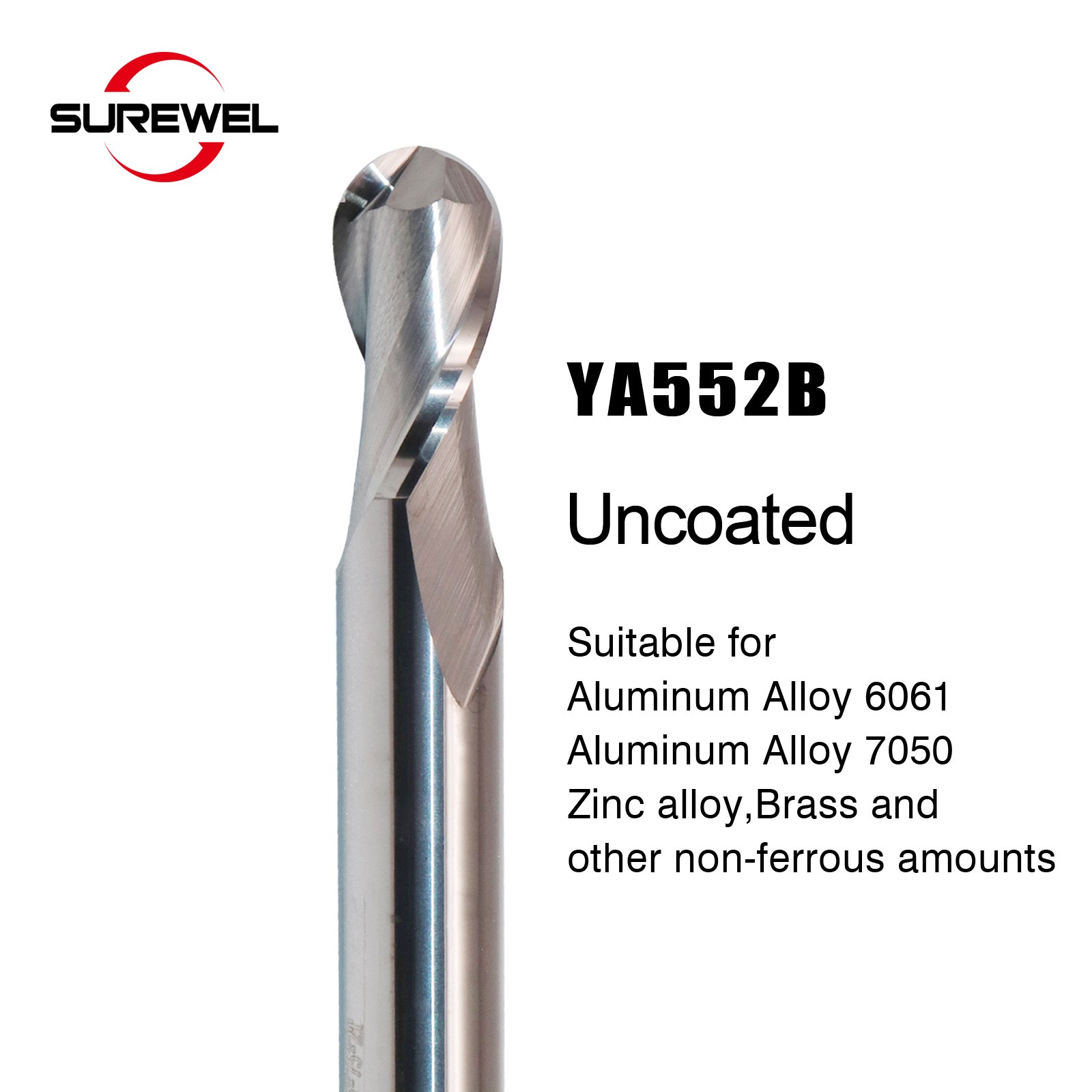 R0.5 R0.75 R2 R3 R4 R5 R6 Carbide Milling Tools Ball Nose End Mill CNC Machining