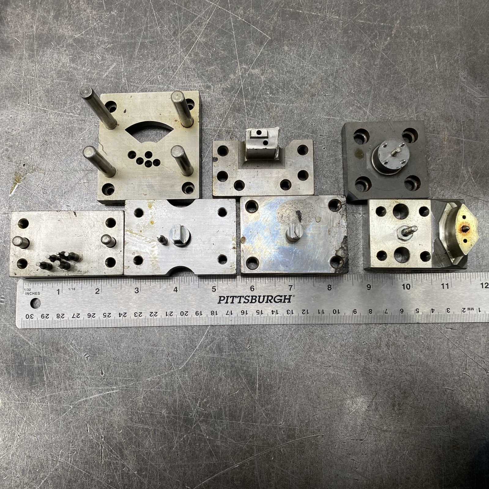 Precision Die Set Pneumatic Punch Press Stamping Die Parts Lot of 31 lbs