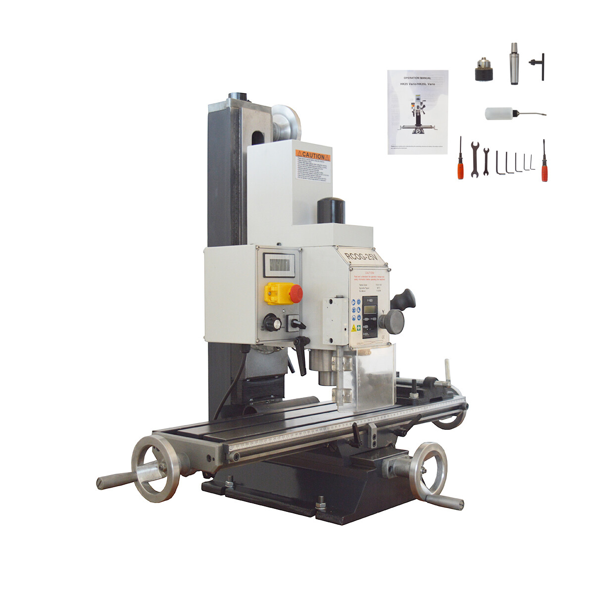 110V RCOG25V Precision Mill/Drill Bench Top Mill and Drilling Machine R8 Spindle