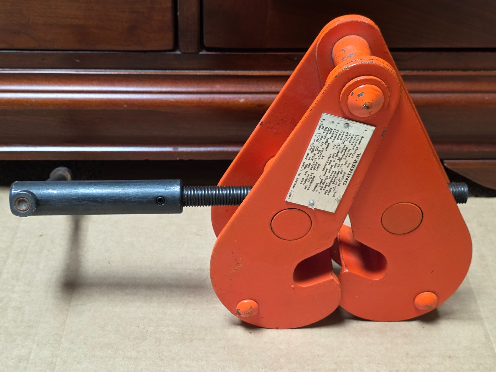 JET Equipment & Tools 1-Ton Heavy-Duty Beam Clamp JBC-1