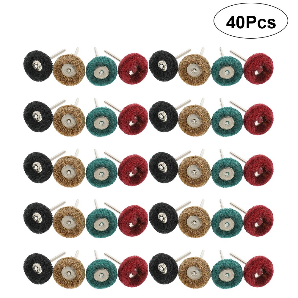 40Pcs Polishing Wheel for Rotary Tool Buffing Set for Metal Jewelry