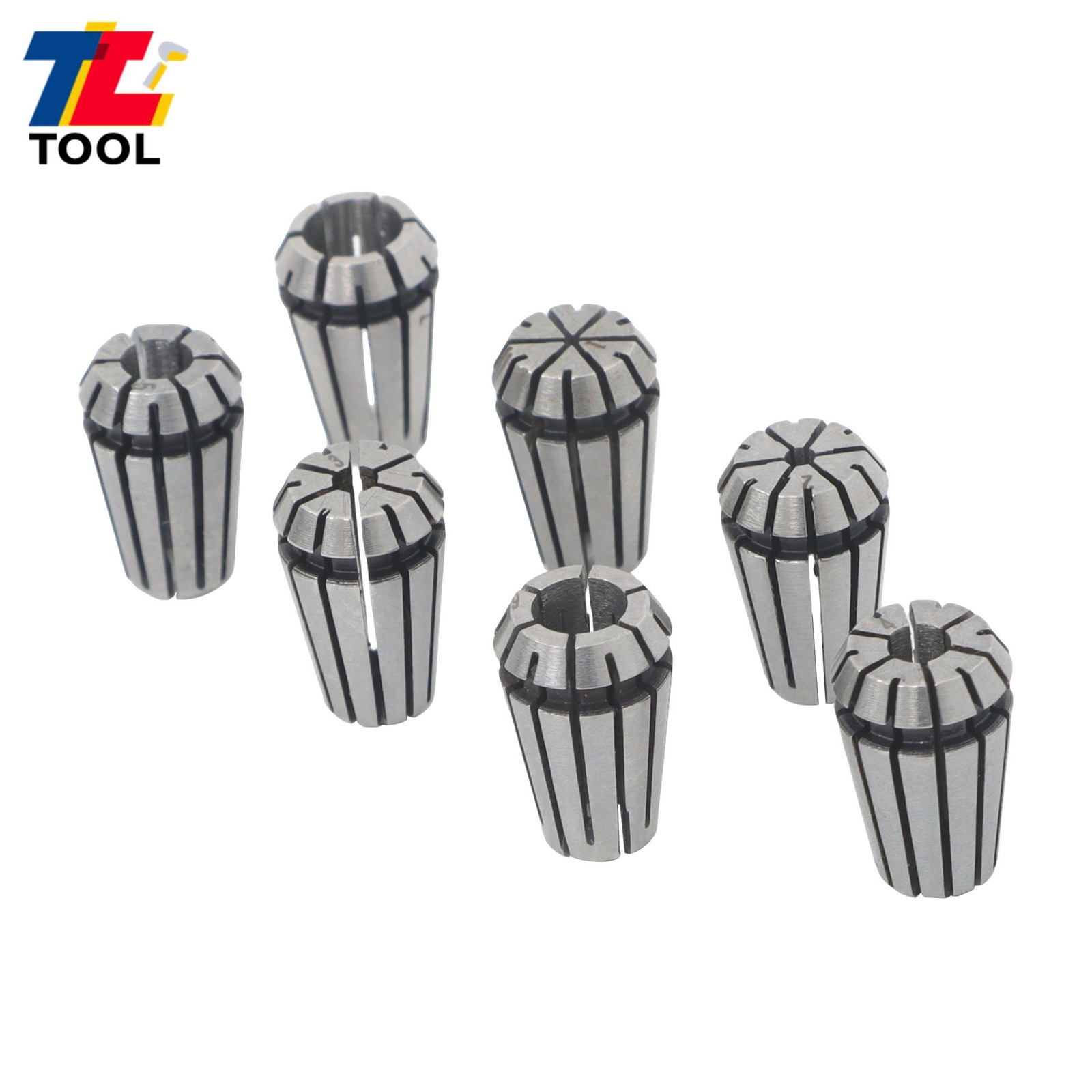 CNC Milling Lathe Tool ER11 Collet Set 7 Pack 1mm to 7mm Included
