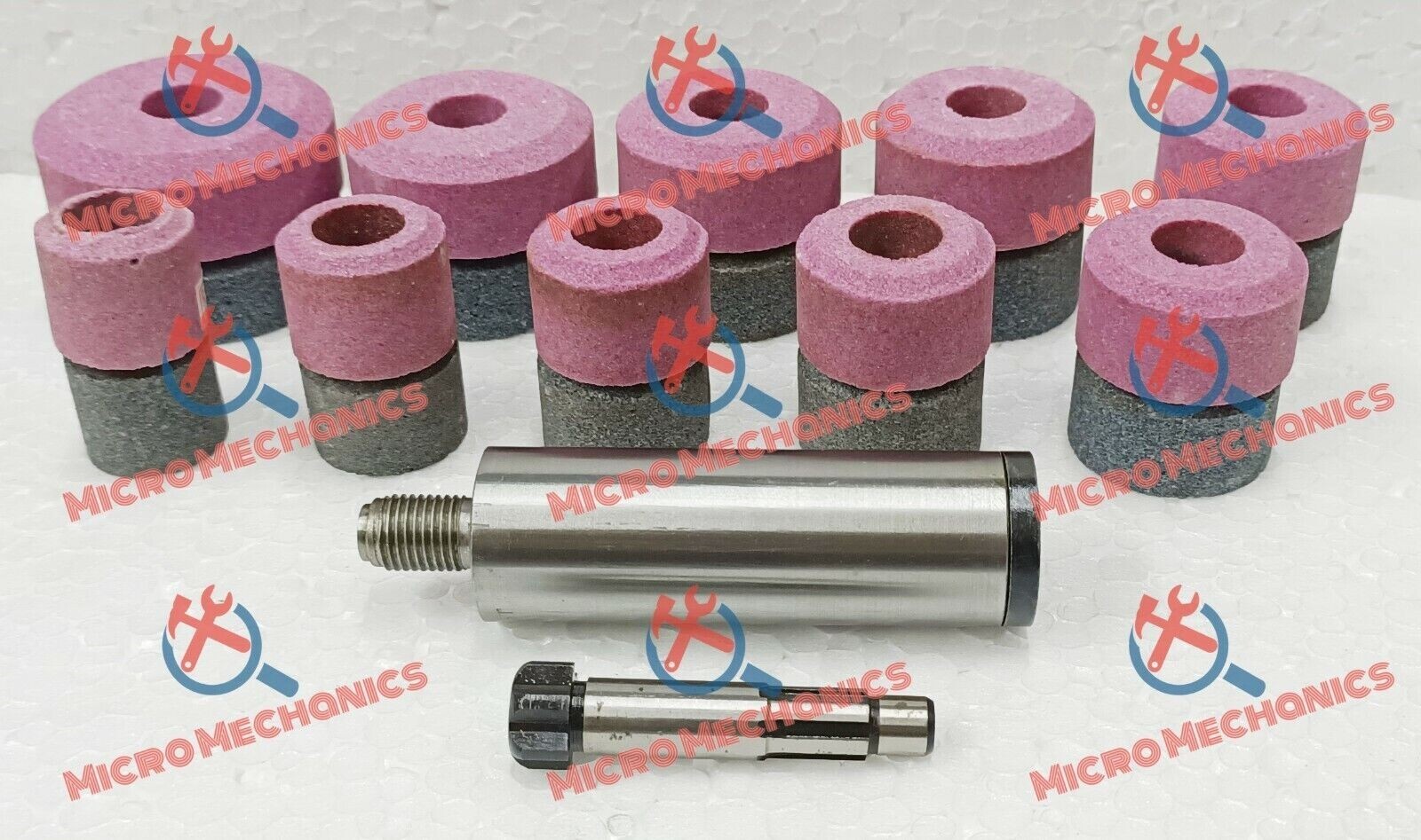 20x Valve Seat Grinding Stones + Stone Holder + Driver SIOUX Type Thread 11/16″