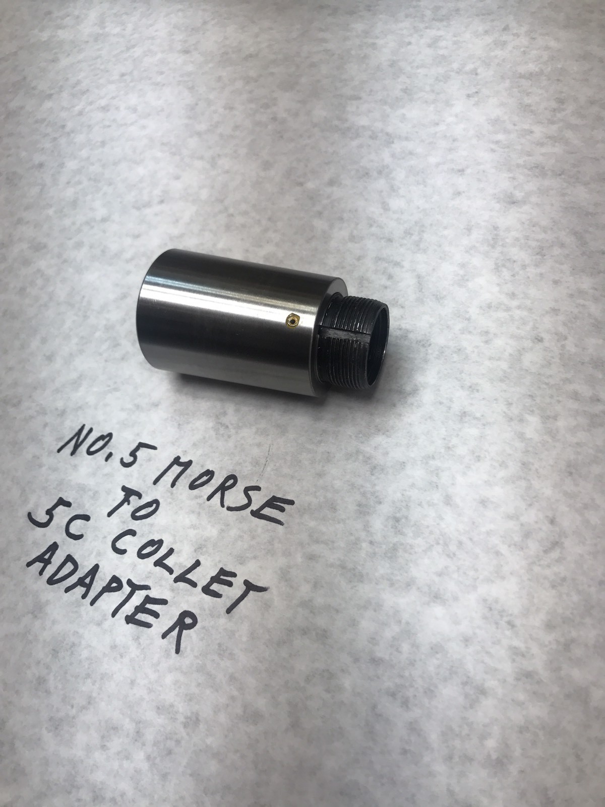 5C Collet Lathe Spindle Adapter Number 5 morse to 5c collet Free shipping