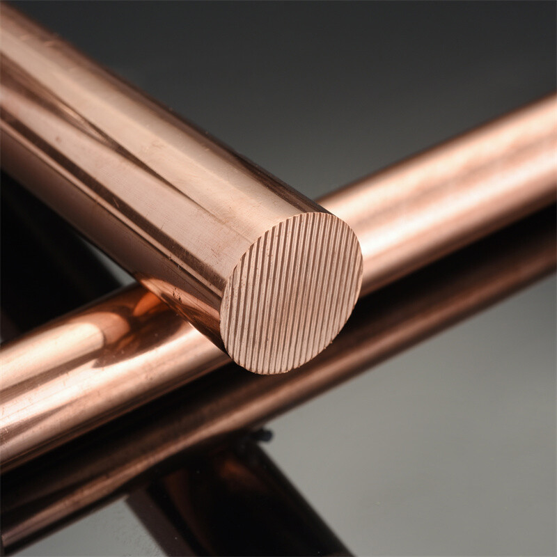 Copper Round Solid Rod Bar Ø 3/4/5/6/7/8/9/10/12/14/15/16/18/20-40mm Diameter