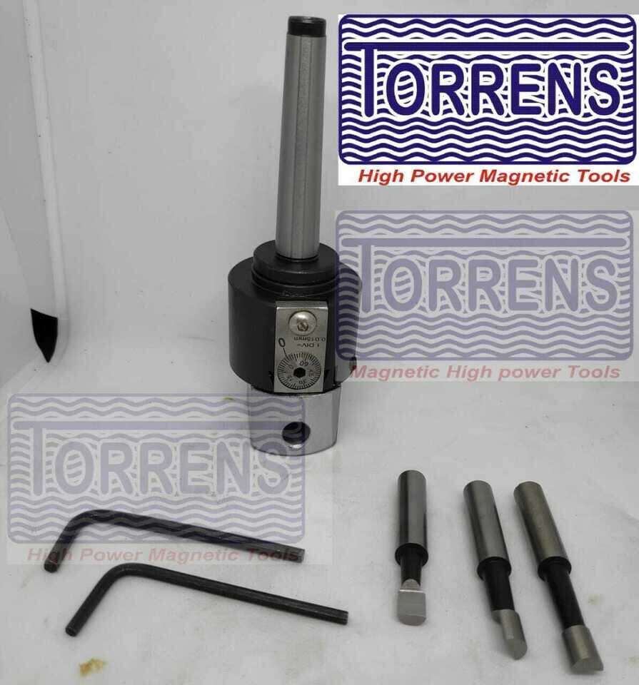Boring Head 1-1/2″ With MT 1 Shank 1/4″ Drawbar With 3 Boring & L keys HQ MAX