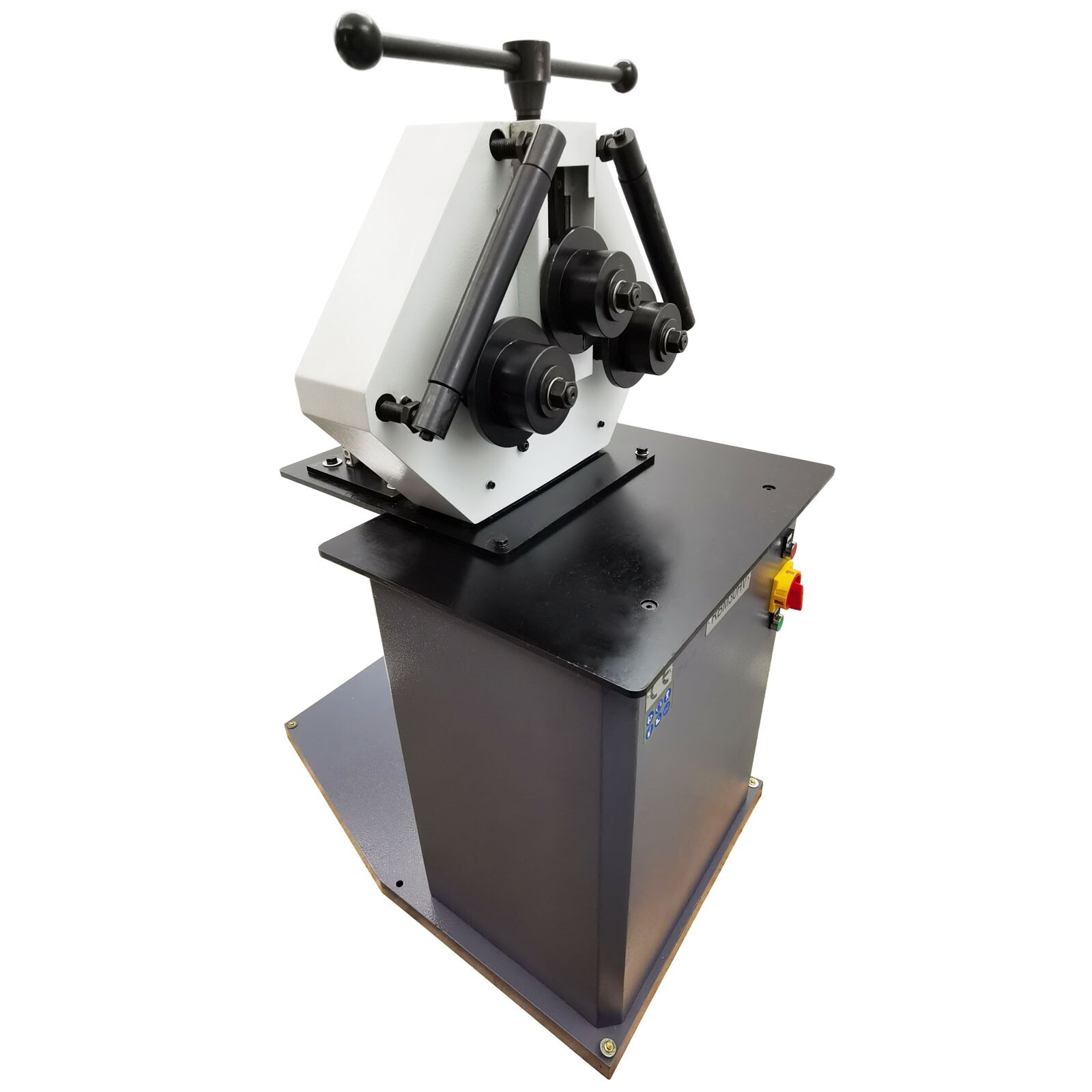 1.1KW 220V Three Roller Round Bending Machine Horizontal Vertical Pinch Roll Ben