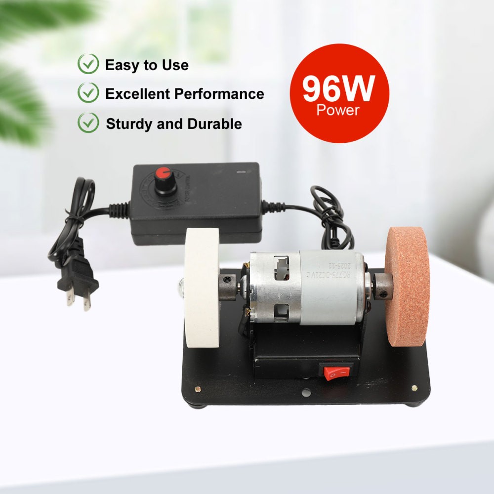 110-220V Electric Benchtop Sander Table Grinding Machine for Metal Working 96W