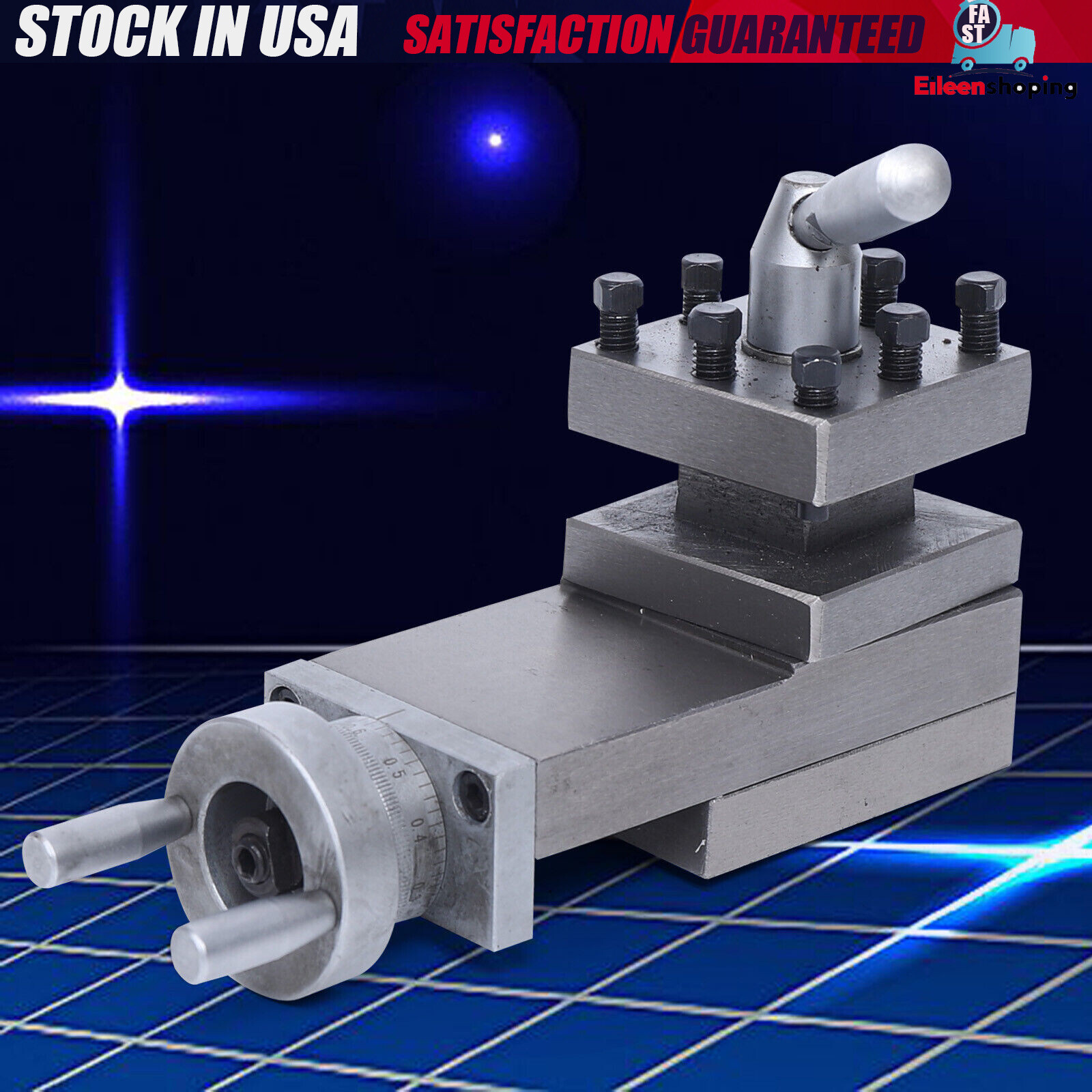 METAL LATHE CROSS SLIDE & TOOL HOLDER Compound Lathe Parts Stroke 90mm M5*35 NEW