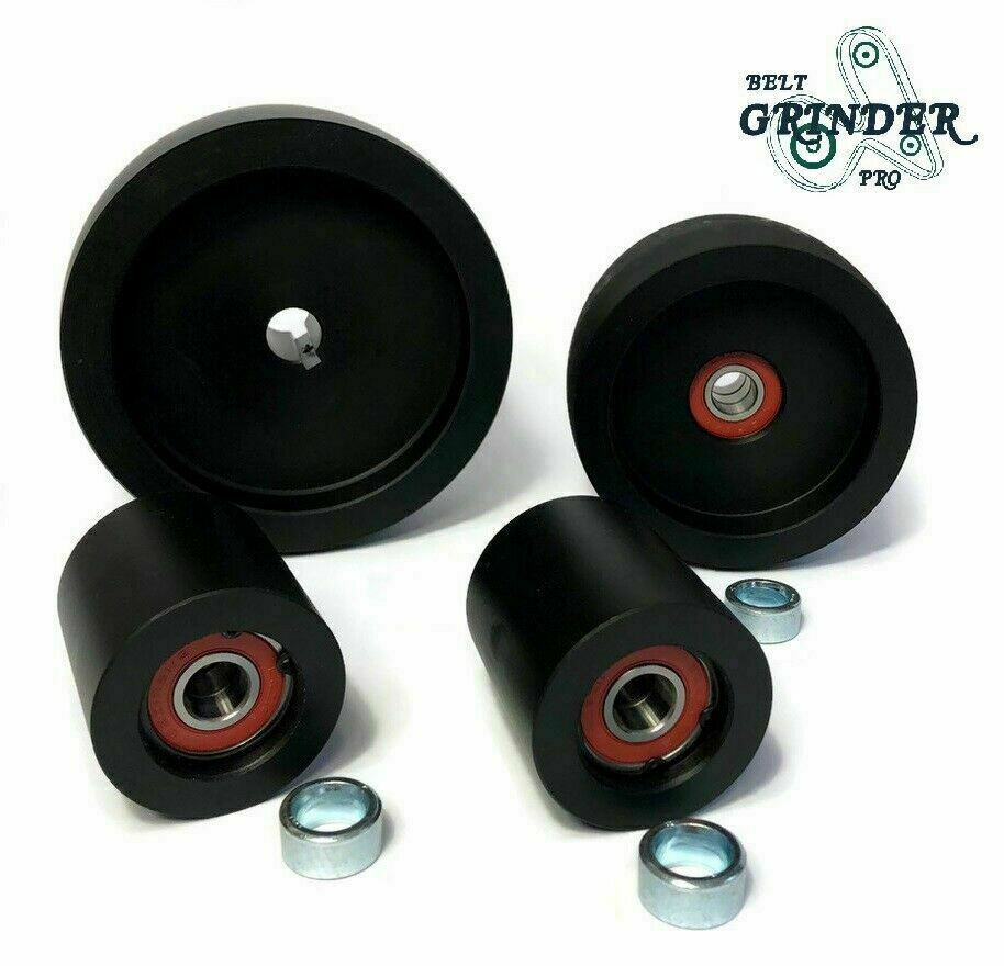 Belt Grinder 2″x72″ Polyacetal (Delrin) Whee 5″Drive 5/8″ bore 4″ track 2″ Idler