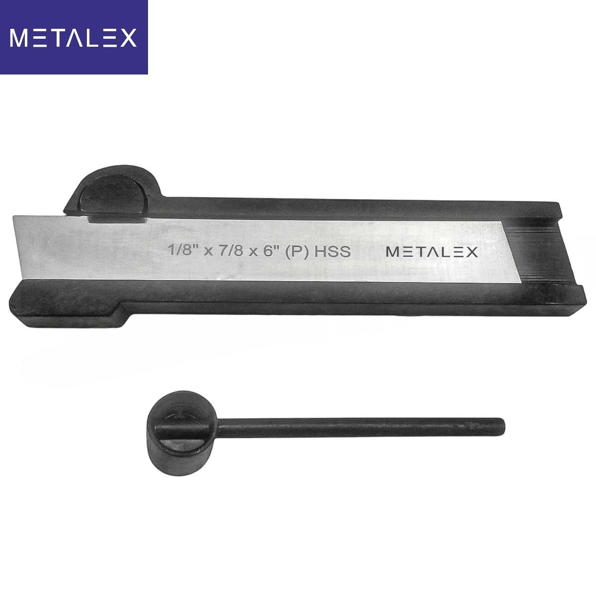5/8″ x 1-3/8″ x 7″ Lathe Cut Off Parting Tool Holder + HSS Blade 1/8″ x 7/8″ x 6