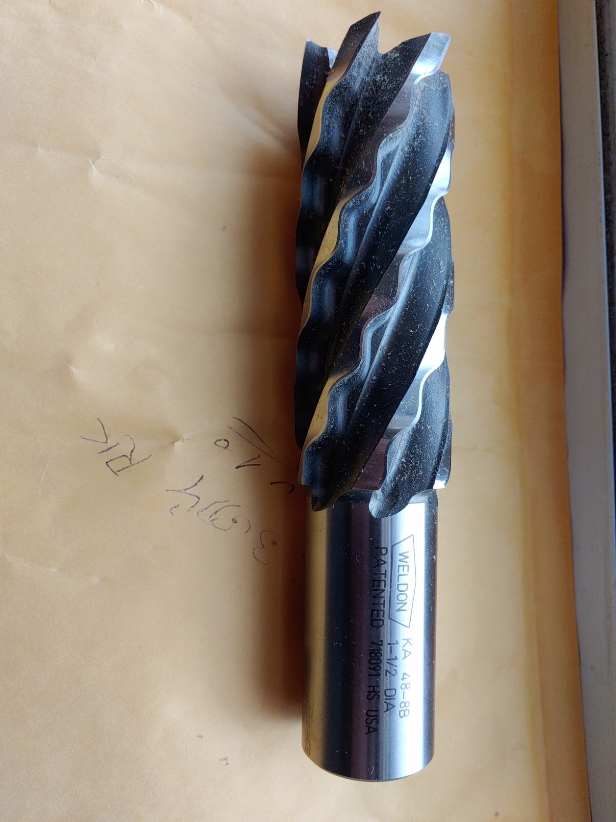 Weldon KA48-8B, Crest-Kut, 1 1/2″ x 4.0″ x 6 1/2″ HSS END MILL NO CENTRE CUTTING
