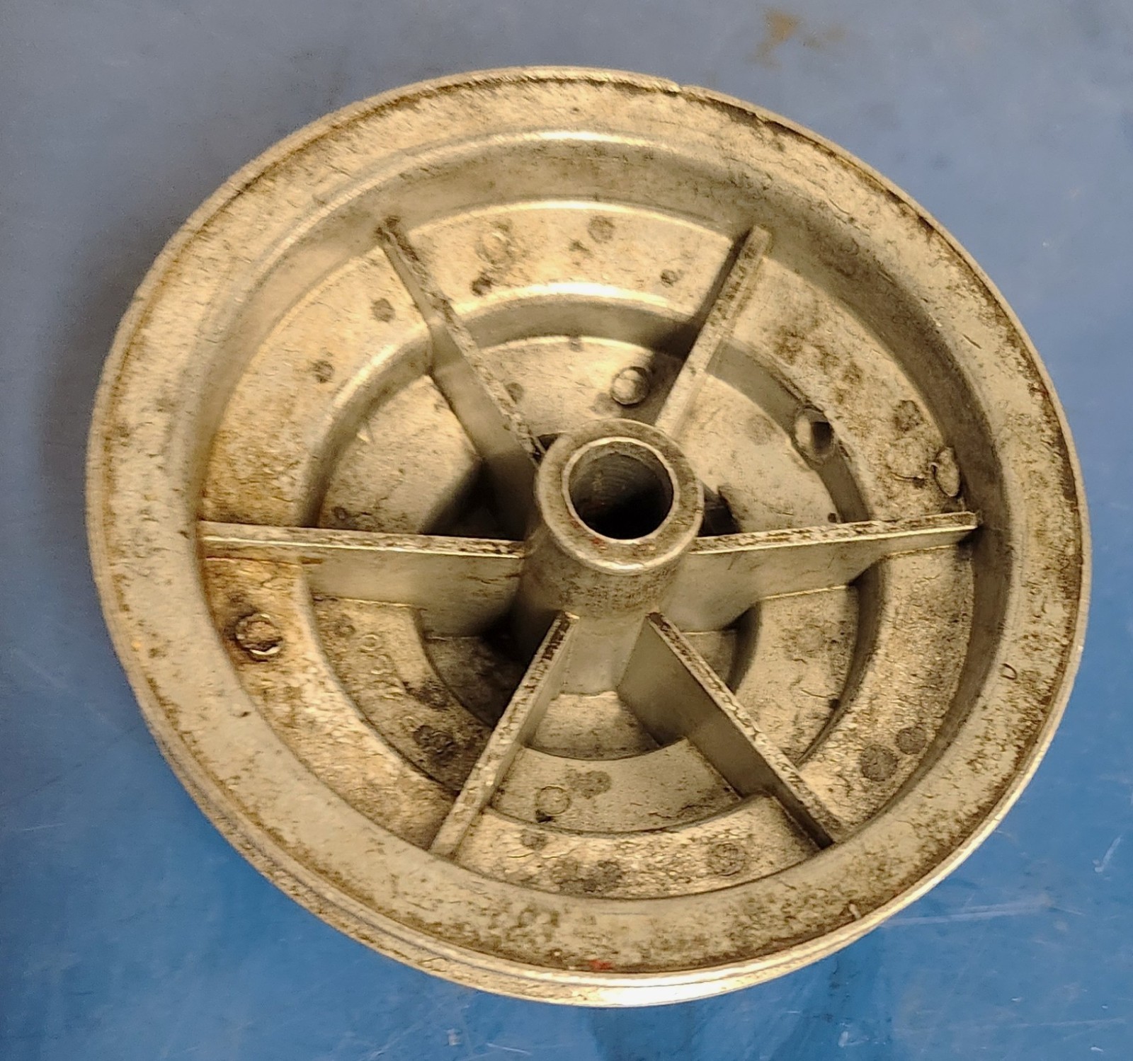ATLAS LATHE 4 STEP PULLEY – 1/2 IN. BELT – FOR 1/2 IN. SHAFT – 2 SET SCREW LOCKS