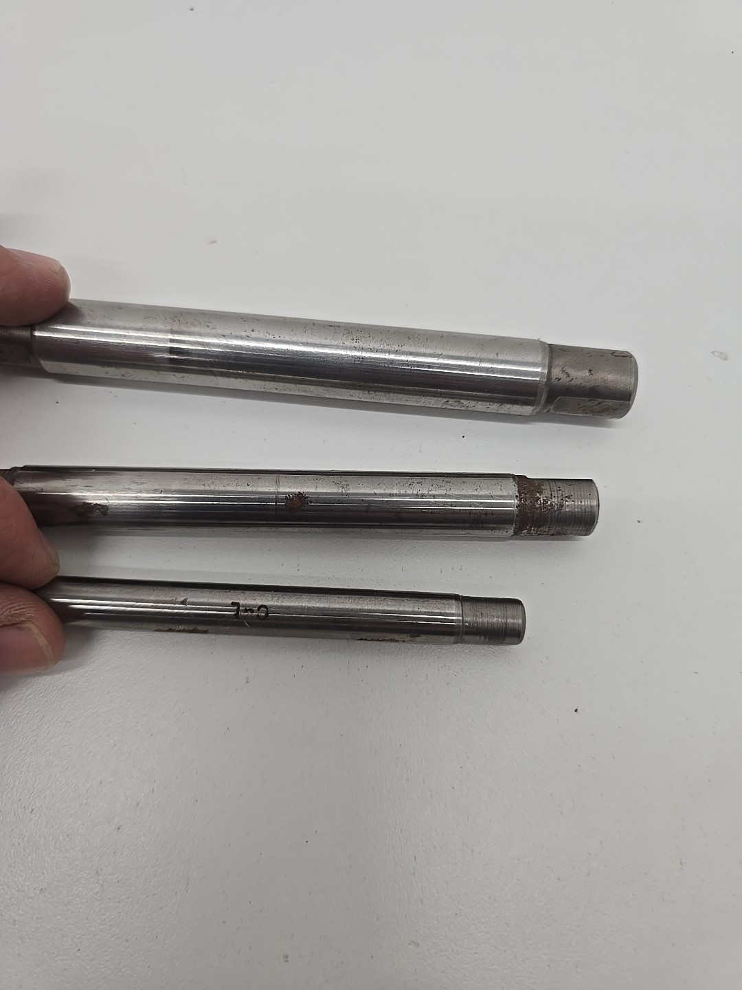 (3) Chicago Latrobe Lathe Mandrels 5/8″, 1/2″, 3/8″ Type 54