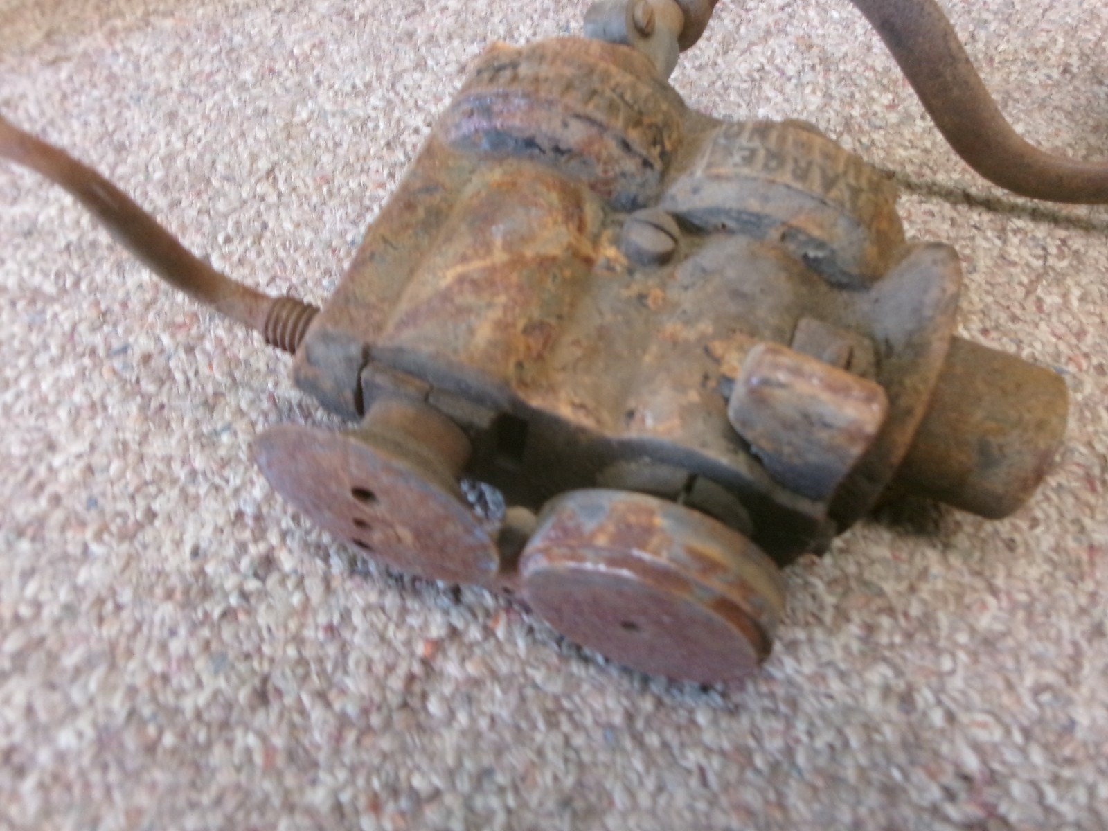 1867 ANTIQUE PECK STOW & WILCOX CO. METAL WORKING TOOL LARGE BURRING HAND CRANK