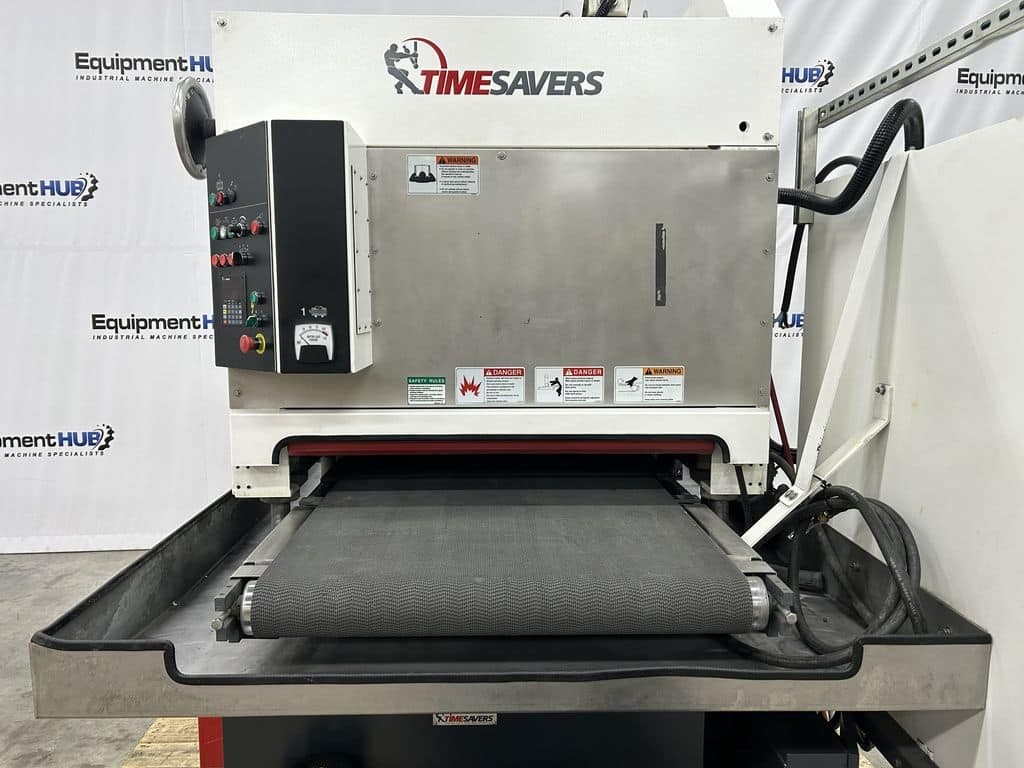 Timesavers LYNX 37MWT-D-60 37″ Wet Wide Belt Finishing / Deburring Machine (2…
