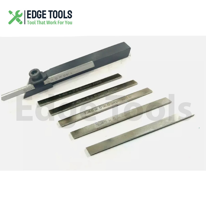 10mm Mini Parting Tool Cut off Holder with 6Pcs HSS Blades for Mini Lathes