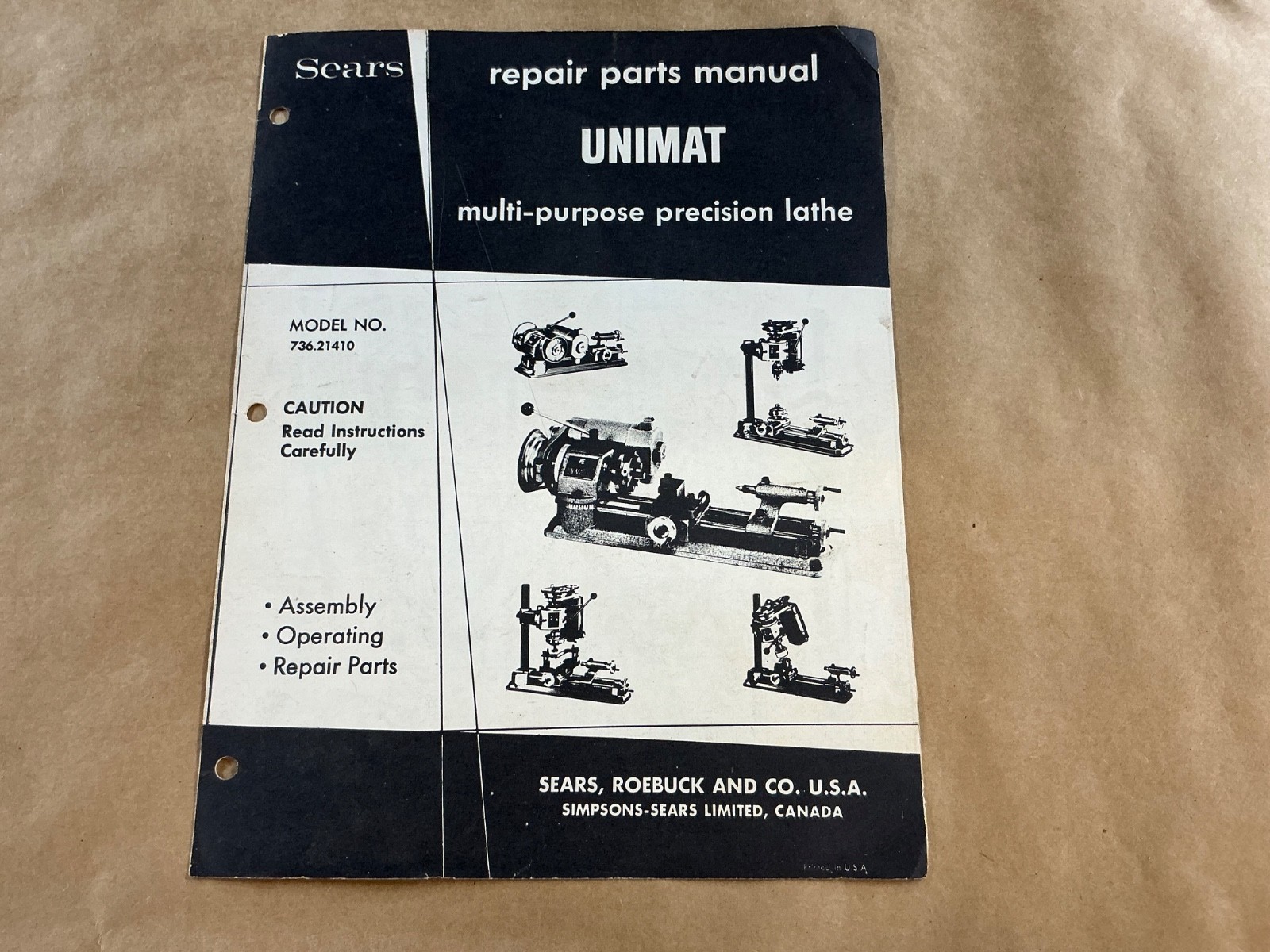 Unimat-SL DB 200 Mini Lathe Made in Austria Milling Machine / Lathe Combo