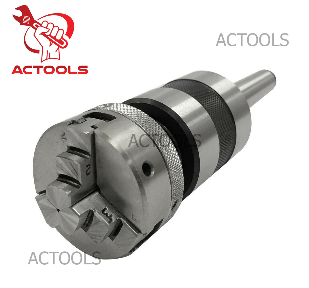 2MT Revolving Center MT2 Shank 3 Jaw 2″ 50mm Self Centering Baby Lathe Chuck USA
