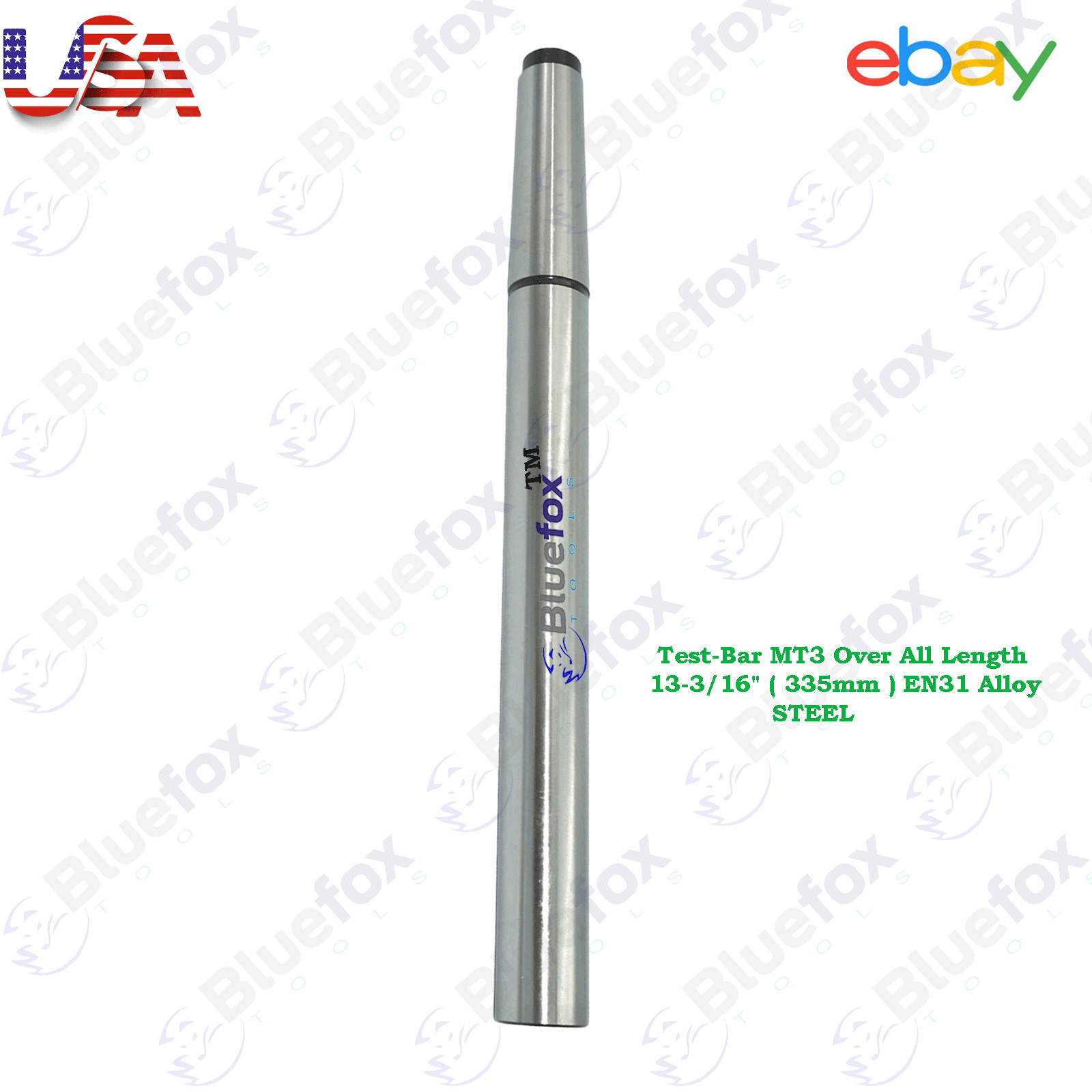 Lathe Alignment Test-Bar MT3 Over All Length 13-3/16″ (335mm) EN31 Alloy Steel