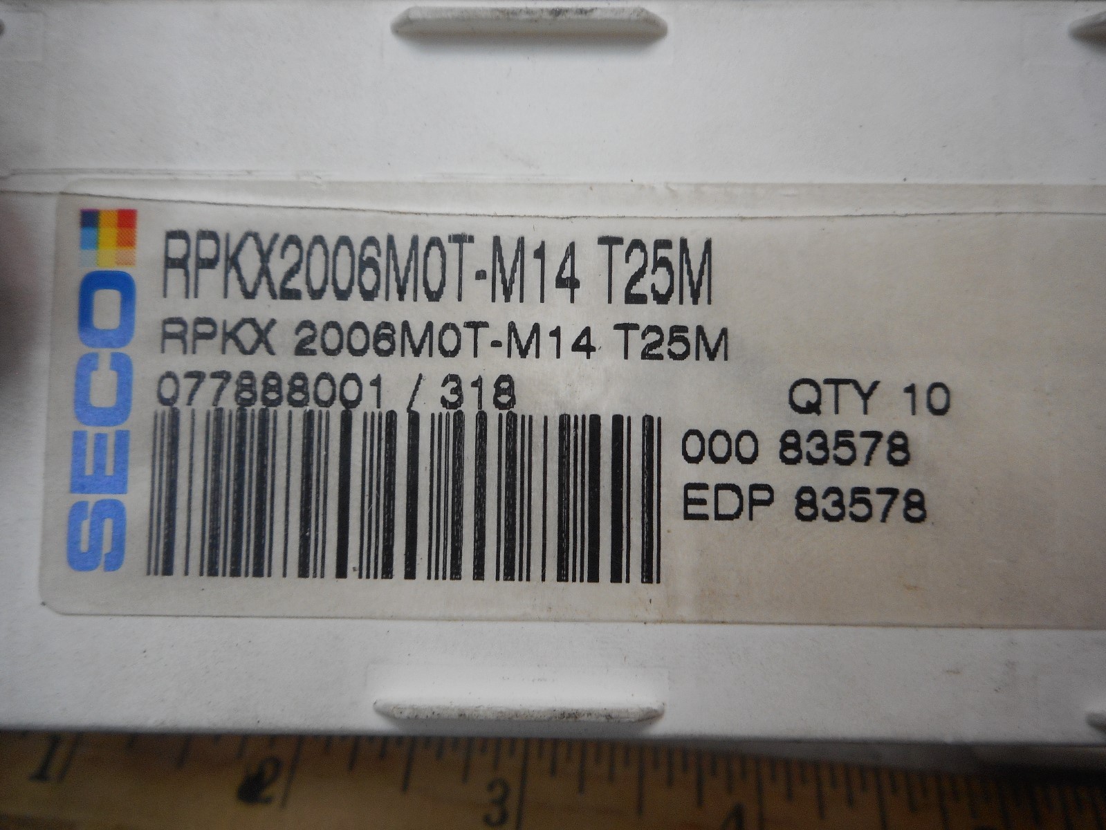 CARBOLOY 2.25″ INSERT Milling Cutter R217.29-01.50-3-10 1-1/4″ Shank W/ CARBIDE