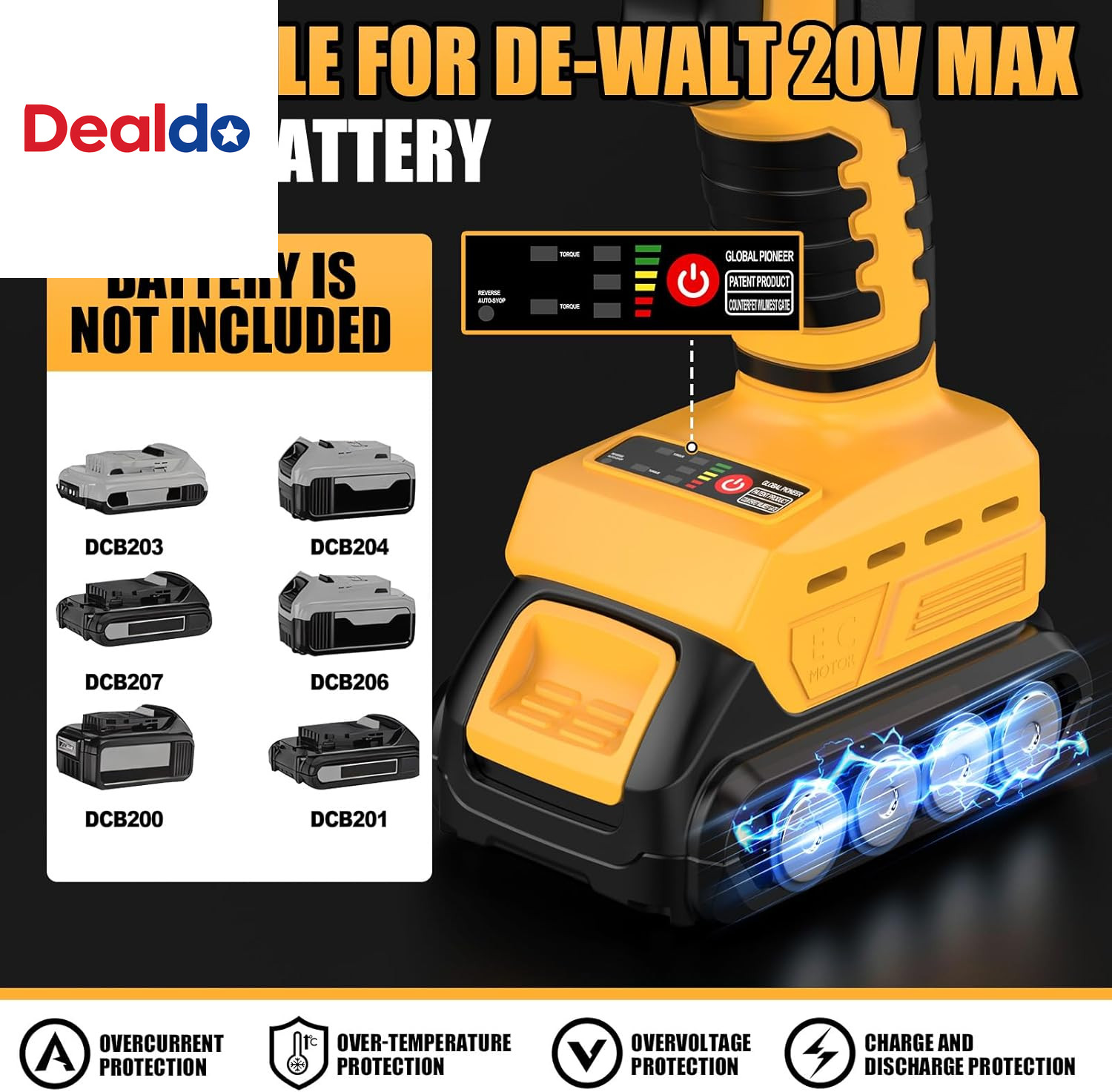 Cordless Sheet Metal Cutter Brushless for De-Walt 20V Max Battery(Tool Only), Me