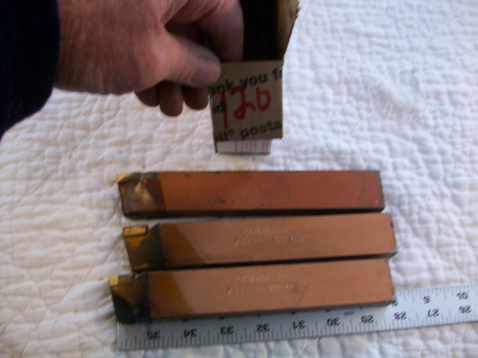 3 NOS Carboloy 78B BR 55 Carbide Tipped Cutting Tools Lathe 8″ X 5/8″ X 1 1/4″