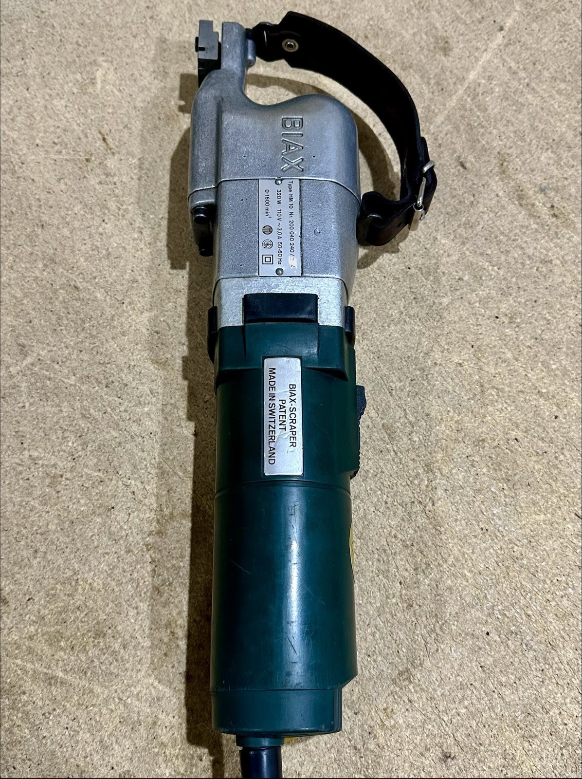 Dapra Biax HM-10 Variable Speed Half-Moon Pattern Scraper, 110V