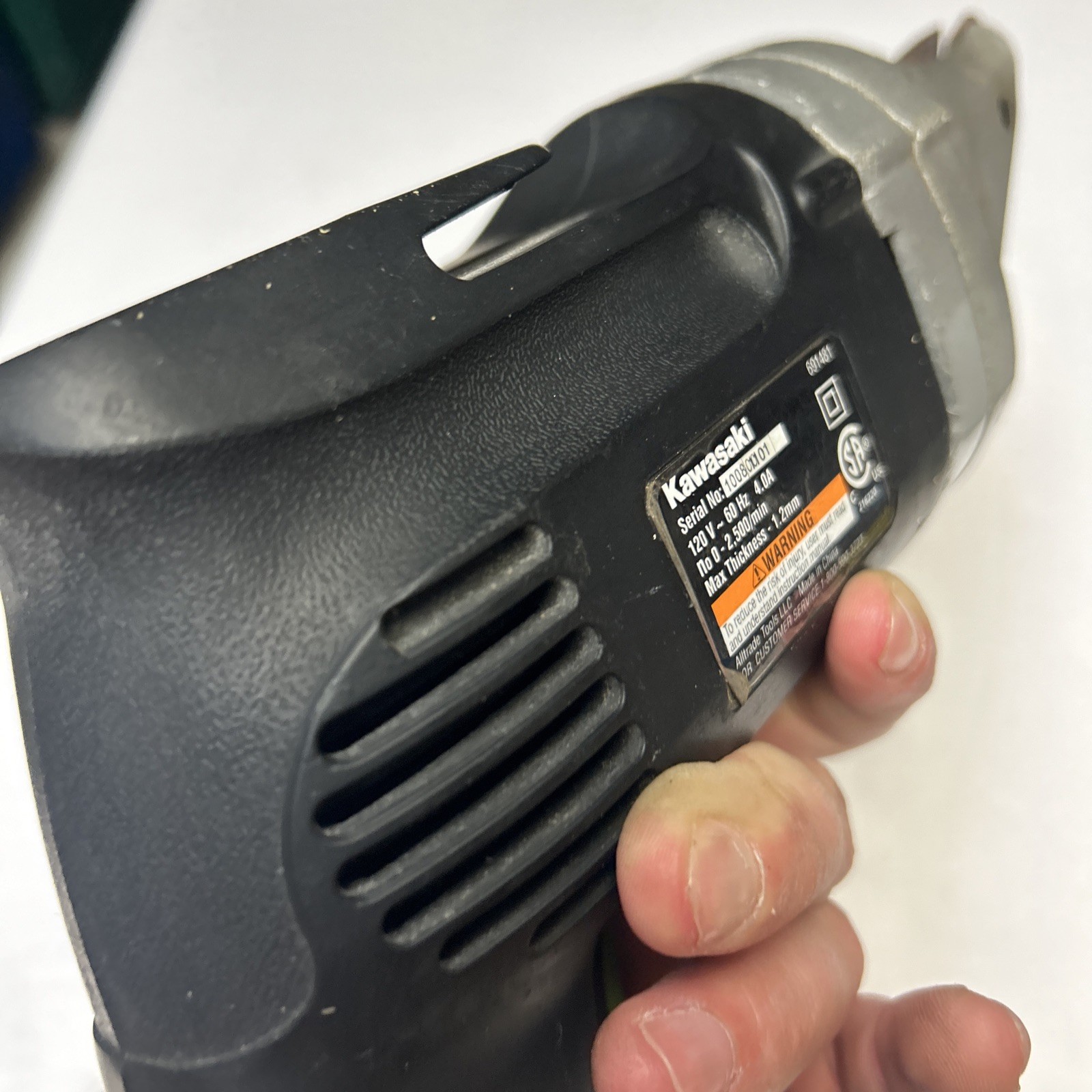 Kawasaki Metal Shear 4 AMP Corded Tested Working