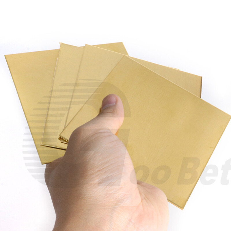 Flat Solid Brass Sheet Plate Panel 0.5 0.8 1 1.2 1.5 2 2.5 3 4 5 6 mm Thickness