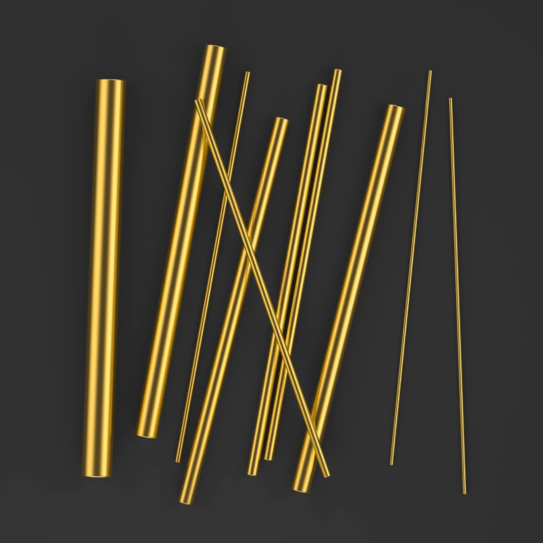 Brass Round Bar Rod H59 Dia 3/5/6/7/8/9/10/12/13/14~120MM Model Making Various