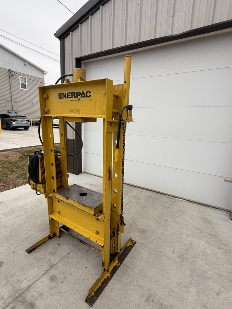 50 Ton 13″ Stroke Enerpac H-FRAME Electric HYDRAULIC PRESS 120V Single Phase