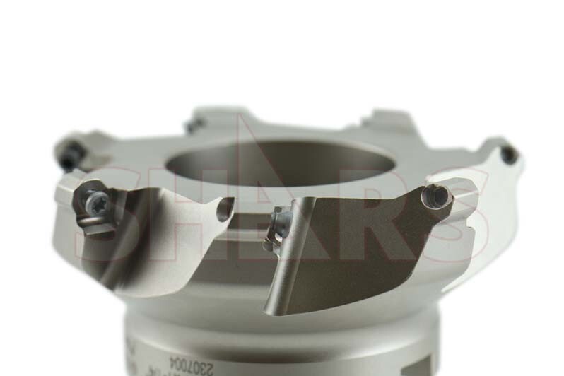 Shars 4″ 45° Indexable Face Mill for OFKT Insert 7 Flutes 2 OAH NEW P[