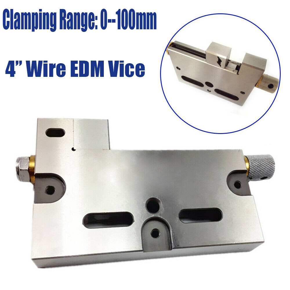 Wire EDM High-Precision Vise Stainless Steel 4″ / 100mm Jaw Opening Fixture Tool