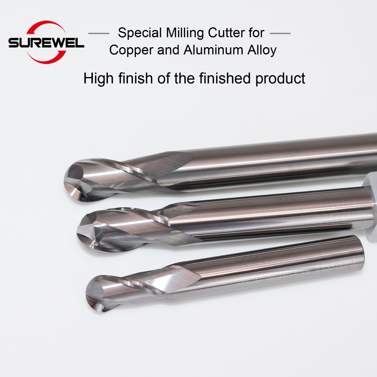 R0.5 R0.75 R2 R3 R4 R5 R6 Carbide Milling Tools Ball Nose End Mill CNC Machining