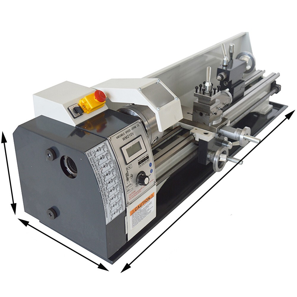MT5 Precision Metal Lathe 110V 900WBrushless Motor Lathe 116*33*34cm 180lb